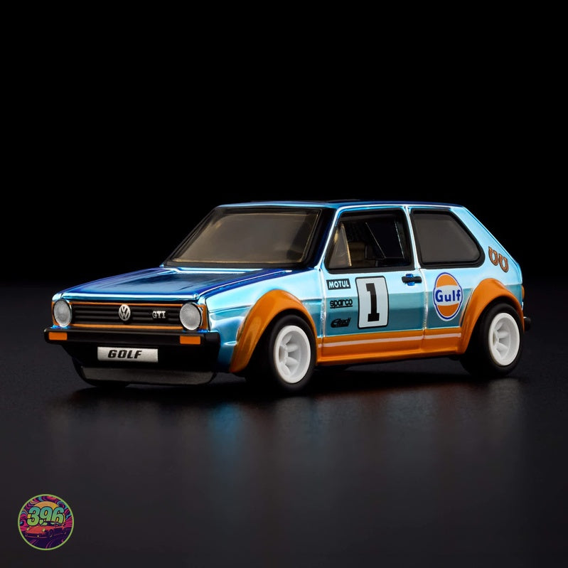 [PREORDER] Hot Wheels RLC - 1976 Volkswagen Golf Mk1 GTI Gulf Livery – 1:64 Hot Wheels Diecast Model