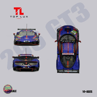 [PREORDER] TopLux - Red Bull Ferrari 488 GT3 #31 GT3 Am Horizon Le Mans 24 Hours – 1:64 TopLux Diecast Model