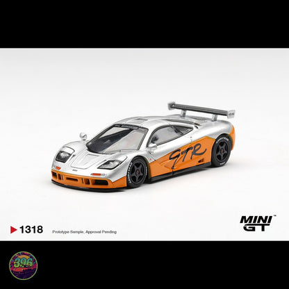 [PREORDER] Mini GT - McLaren F1 GTR Orange Silver Livery – 1:64 Mini GT Diecast Model