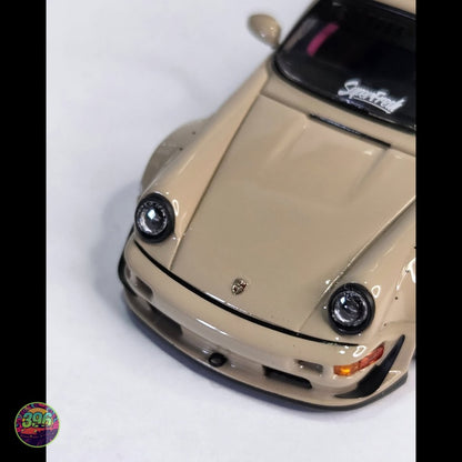 TimeMicro - RWB Porsche 964 in Cream – 1:64 TimeMicro Diecast Model