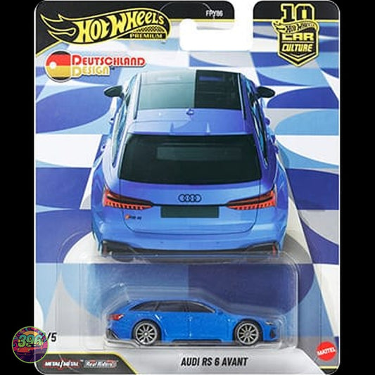 [PREORDER] Hot Wheels - Audi RS 6 Avant in Blue Deutschland Design – 1:64 Hot Wheels Diecast Model