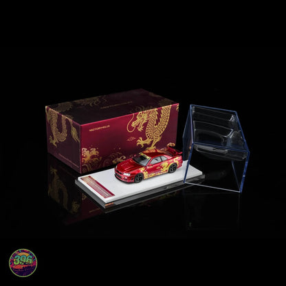 [PREORDER] MotorHelix - Nissan Skyline GT-R R34 Red Dragon – 1:64 MotorHelix Diecast Model