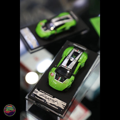 TimeMicro x PSC Design - Lamborghini Countach LPI 800-4 'V' in Vibrant Green – 1:64 TimeMicro Diecast Model