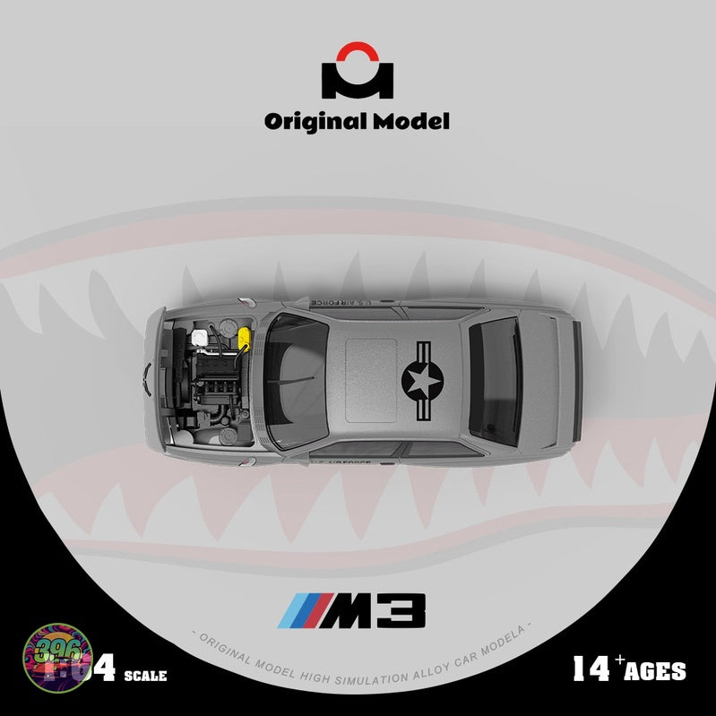 [PREORDER] Original Model - BMW E30 M3 U.S. Air Force Shark Mouth Livery – 1:64 Original Model Diecast Model