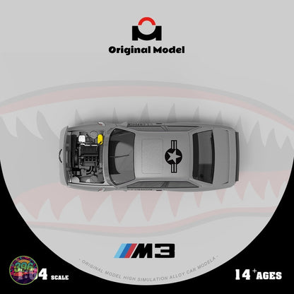 [PREORDER] Original Model - BMW E30 M3 U.S. Air Force Shark Mouth Livery – 1:64 Original Model Diecast Model