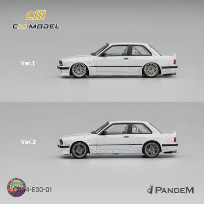 CM Model - BMW E30 M3 White with Two Wheel Styles – 1:64 CM Model Diecast Model CM64-E30-01