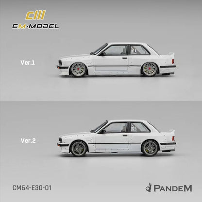 CM Model - BMW E30 M3 White with Two Wheel Styles – 1:64 CM Model Diecast Model CM64-E30-01