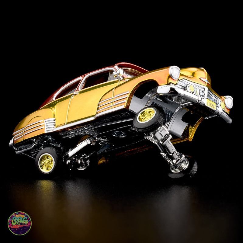 [PREORDER] Hot Wheels RLC Exclusive - 1948 Chevy Fleetline Lowrider in Gold & Red Candy – 1:64 Hot Wheels Diecast Model