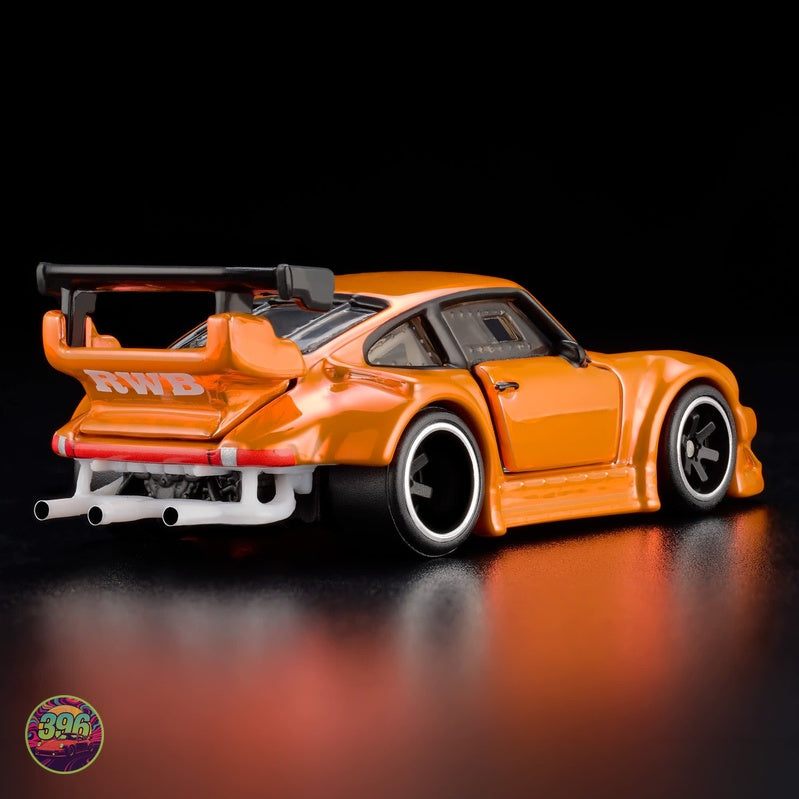 [PREORDER] Hot Wheels RLC - Porsche 930 RWB RAUH-Welt Begriff in Orange – 1:64 Hot Wheels Diecast Model