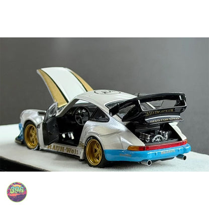 [PREORDER] PGM - RWB Porsche 930 Rauh-Welt Begriff in White & Blue – 1:64 PGM Diecast Model