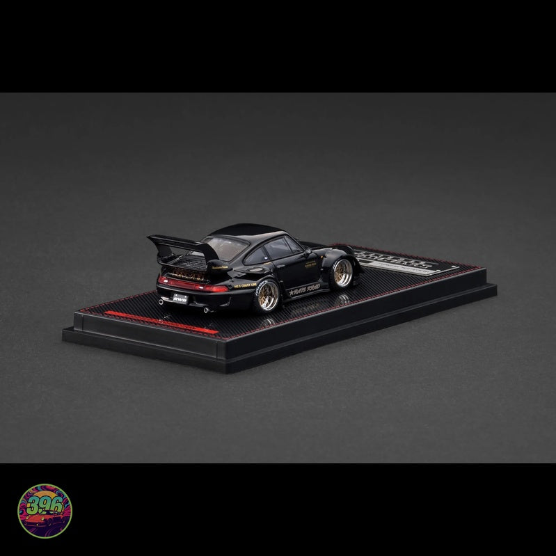 Ignition Model - Porsche RWB 993 RAUH-Welt in Black – 1:64 Ignition Model Diecast Model