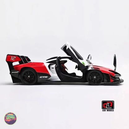 [PREORDER] LCD Models - McLaren Senna GTR Red/Black with Engine Display – 1:18 LCD Models Diecast Model