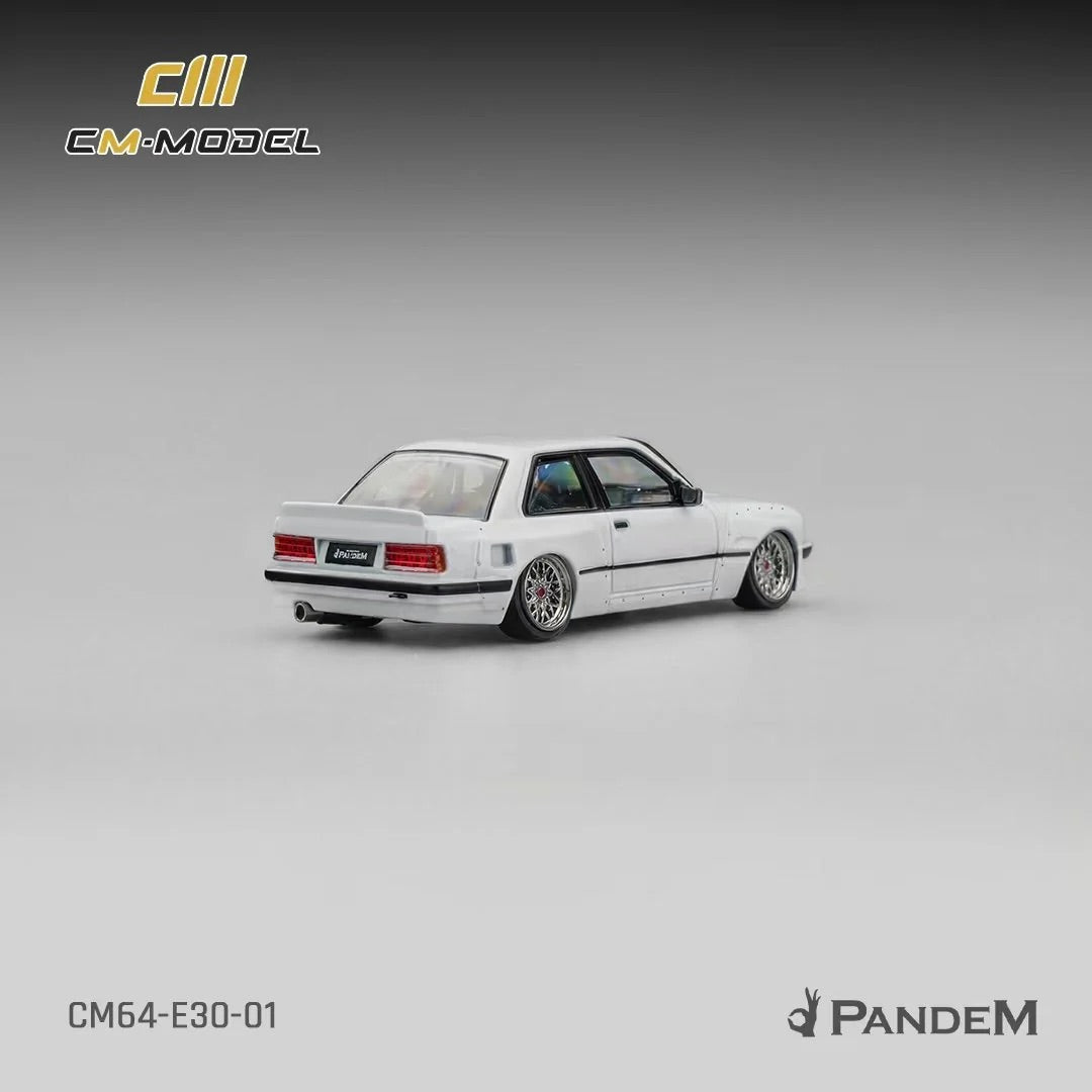CM Model - BMW E30 M3 White with Two Wheel Styles – 1:64 CM Model Diecast Model CM64-E30-01