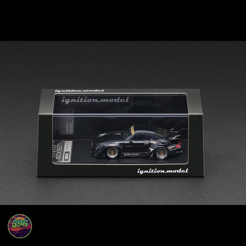 Ignition Model - Porsche RWB 993 RAUH-Welt in Black – 1:64 Ignition Model Diecast Model