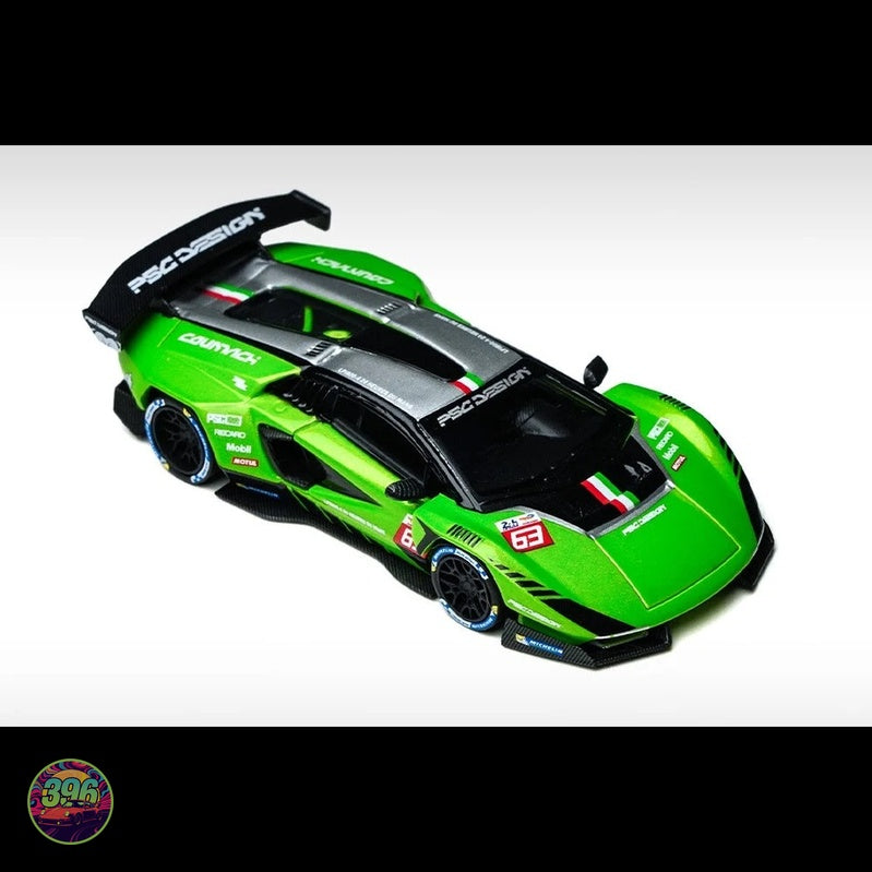 TimeMicro x PSC Design - Lamborghini Countach LPI 800-4 'V' in Vibrant Green – 1:64 TimeMicro Diecast Model