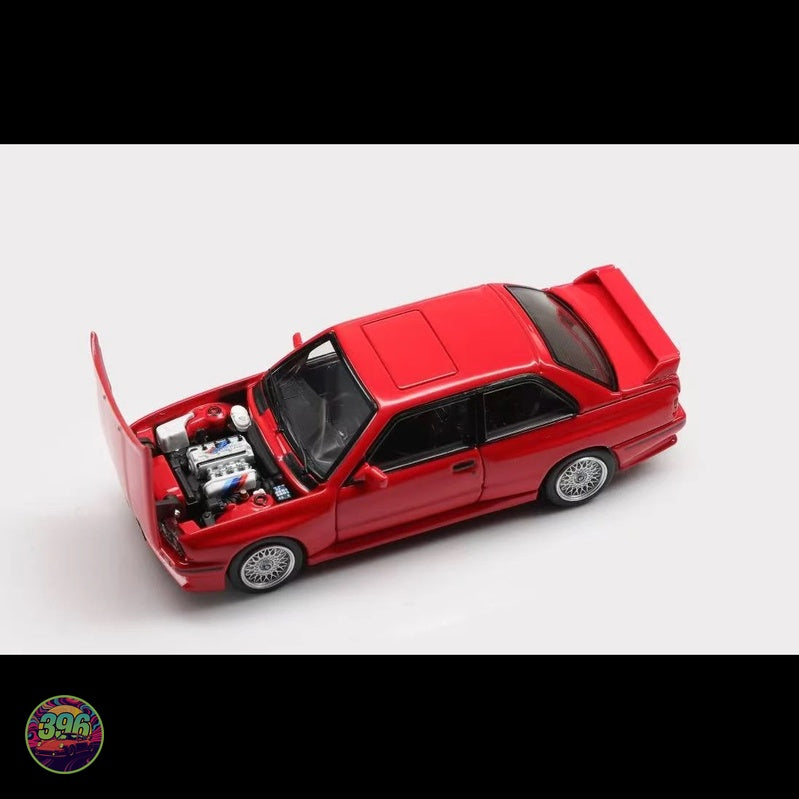 Mortal Model - BMW E30 M3 Sport Evolution in Pearl Red – 1:64 Mortal Model Diecast Model