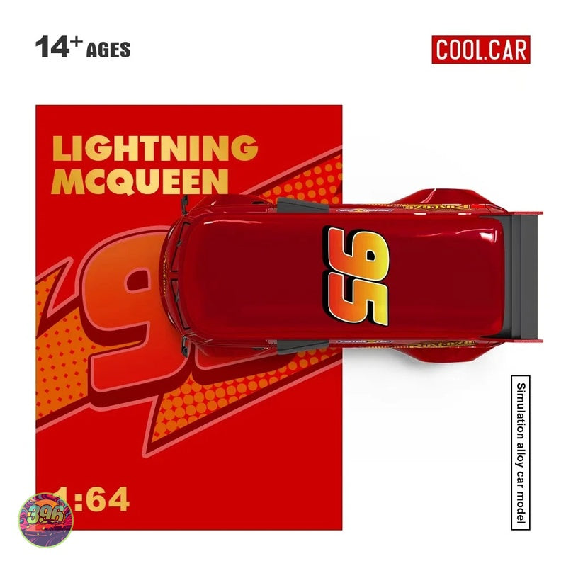 Cool Car - Lightning McQueen VW T1 Pickup 'Medicated Bumper Ointment' – 1:64 Cool Car Diecast Model