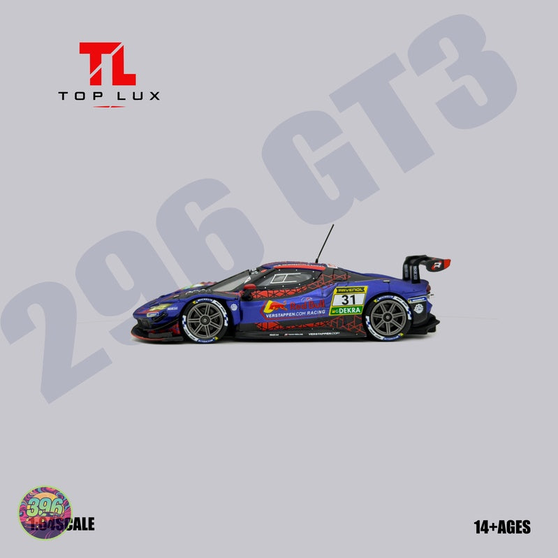 [PREORDER] TopLux - Red Bull Ferrari 488 GT3 #31 GT3 Am Horizon Le Mans 24 Hours – 1:64 TopLux Diecast Model