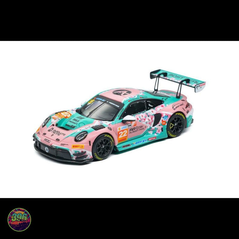[PREORDER] AR Box - Porsche 911 GT3 R #22 China GT Ningbo Absolute Racing Pink Livery – 1:64 AR Box Diecast Model