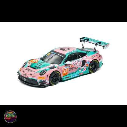 [PREORDER] AR Box - Porsche 911 GT3 R #22 China GT Ningbo Absolute Racing Pink Livery – 1:64 AR Box Diecast Model