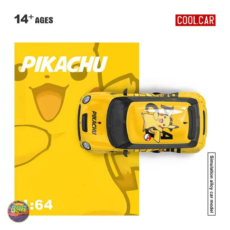 [PREORDER] Cool Car - Pikachu Mini Cooper – 1:64 Cool Car Diecast Model