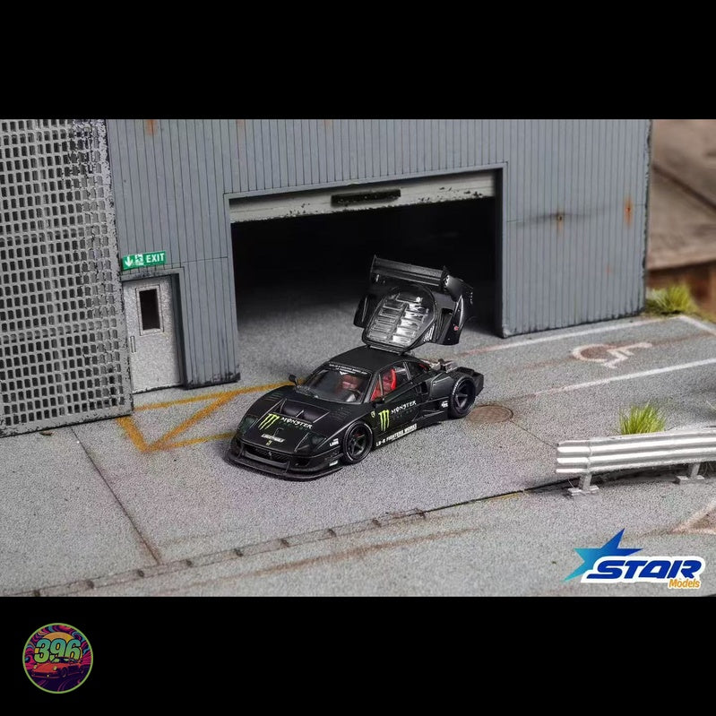 [PREORDER] Star Models - Ferrari F40 LBW Liberty Walk in Silver – 1:64 Star Models Diecast Model