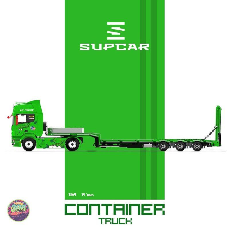 [PREORDER] Cool Car - Scania Flatbed Container Truck AO Racing Livery – 1:64 Cool Car Diecast Model