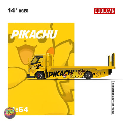 [PREORDER] Cool Car - Pikachu H300 Flatbed Transport Trailer – 1:64 Cool Car Diecast Model