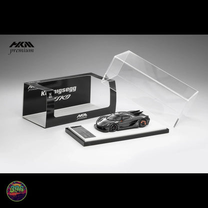 HKM Premium - Koenigsegg Jesko Absolut in Carbon Fibre Black – 1:64 HKM Premium Diecast Model