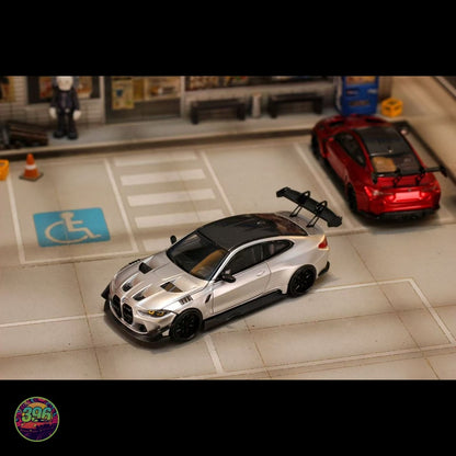 [PREORDER] StreetWarrior - BMW M4 G82 GTR Flossmann Full Widebody Kit in White – 1:64 StreetWarrior Diecast Model
