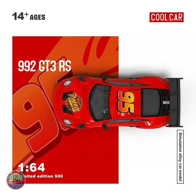[PREORDER] Cool Car - Porsche 992 GT3 RS Lightning McQueen #95 – 1:64 Cool Car Diecast Model