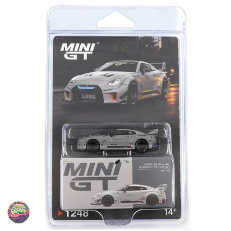 Mini GT - Nissan LB-Silhouette WORKS GT 35GT-RR Ver.1 Matt Grey – 1:64 Mini GT Diecast Model