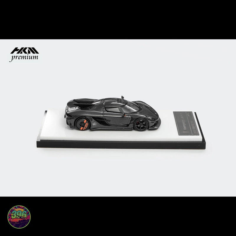 HKM Premium - Koenigsegg Jesko Absolut in Carbon Fibre Black – 1:64 HKM Premium Diecast Model