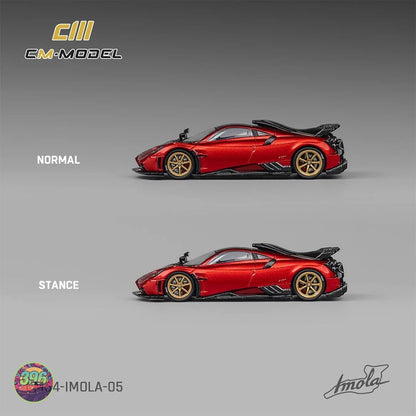 CM Model - Pagani Imola in Red with Gold Wheels – 1:64 CM Model Diecast Model
