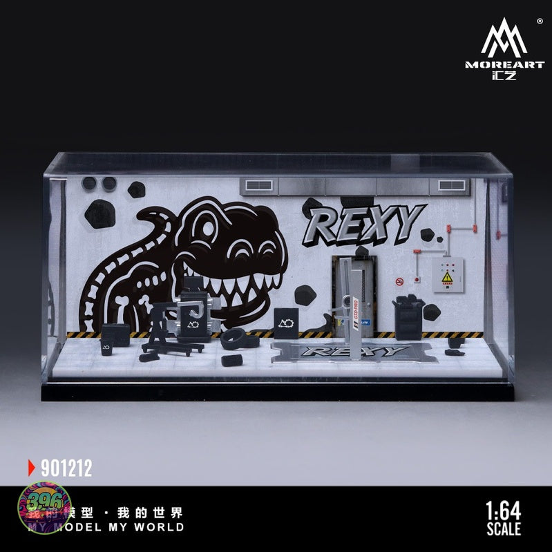 [PREORDER] MoreArt iLZ - Rexy Skeleton Garage Diorama Set 901212 – 1:64 MoreArt Diorama Model