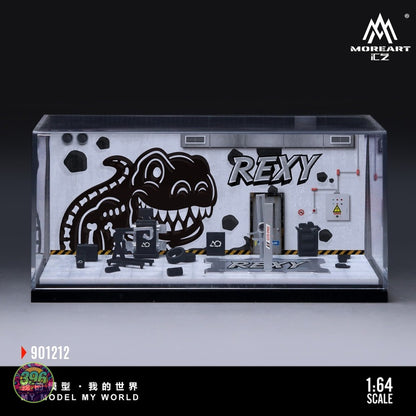 [PREORDER] MoreArt iLZ - Rexy Skeleton Garage Diorama Set 901212 – 1:64 MoreArt Diorama Model