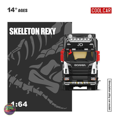 [PREORDER] Cool Car - Scania Flatbed Skeleton Rexy Truck – 1:64 Cool Car Diecast Model