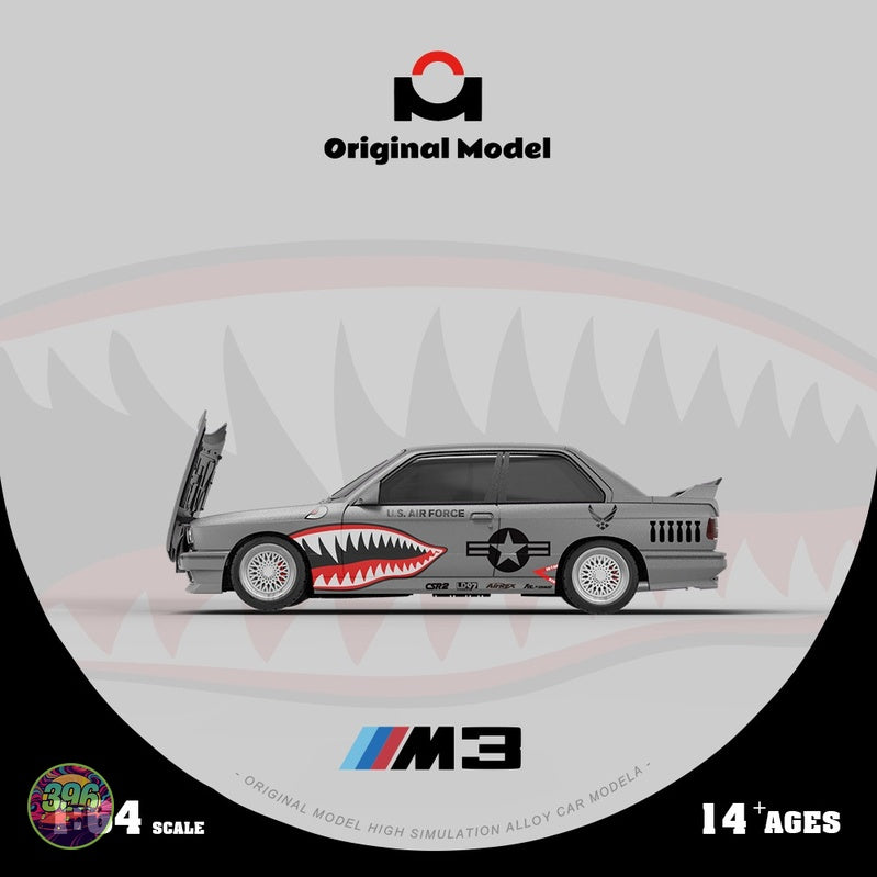 [PREORDER] Original Model - BMW E30 M3 U.S. Air Force Shark Mouth Livery – 1:64 Original Model Diecast Model