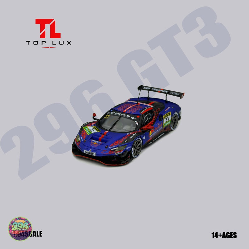 [PREORDER] TopLux - Red Bull Ferrari 488 GT3 #31 GT3 Am Horizon Le Mans 24 Hours – 1:64 TopLux Diecast Model