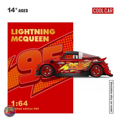 Cool Car - Lightning McQueen VW Beetle #95 Rust-eze Livery – 1:64 Cool Car Diecast Model