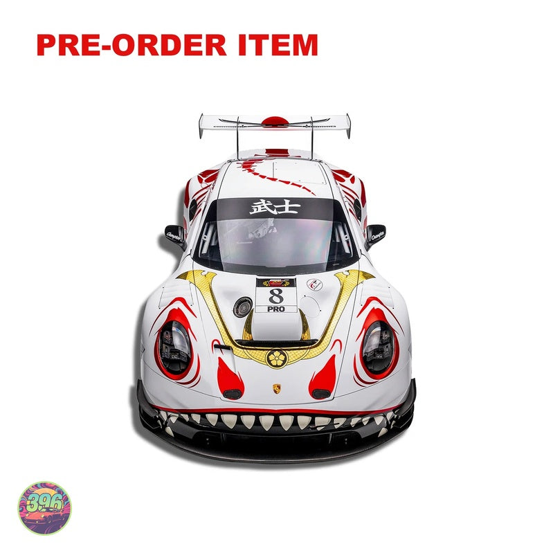 [PREORDER] Spark – Porsche 911 GT3 R #8 AO Racing 'Bush Rexy' Livery – 1:64 Spark Diecast Model