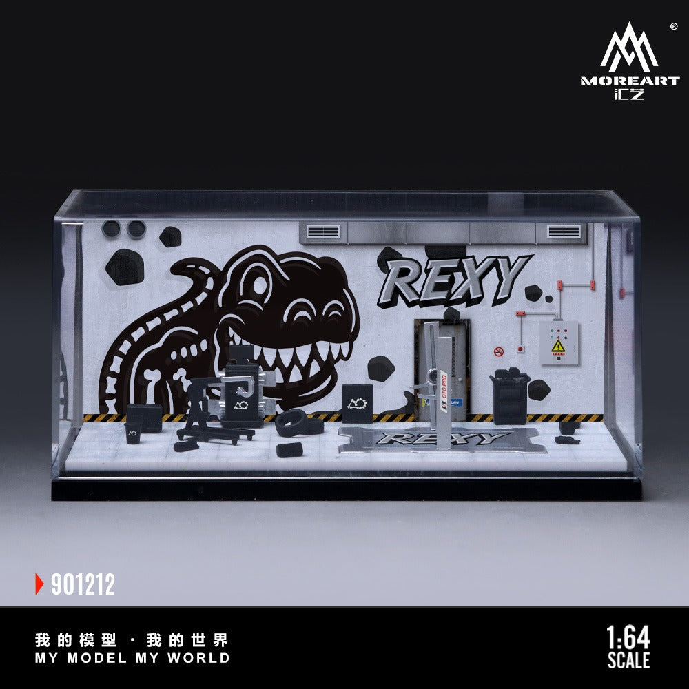 [PREORDER] MoreArt iLZ - Rexy Skeleton Garage Diorama Set 901212 – 1:64 MoreArt Diorama Model