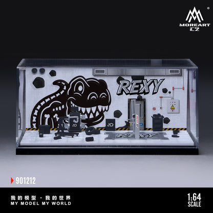 [PREORDER] MoreArt iLZ - Rexy Skeleton Garage Diorama Set 901212 – 1:64 MoreArt Diorama Model