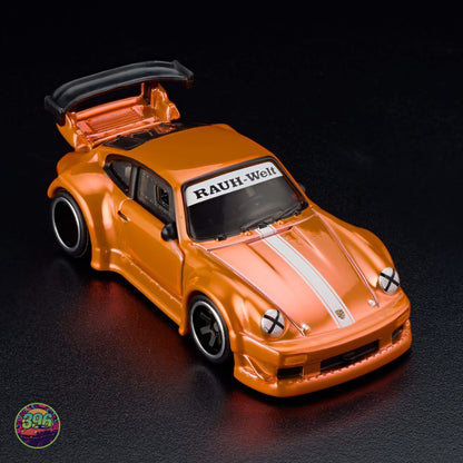 [PREORDER] Hot Wheels RLC - Porsche 930 RWB RAUH-Welt Begriff in Orange – 1:64 Hot Wheels Diecast Model