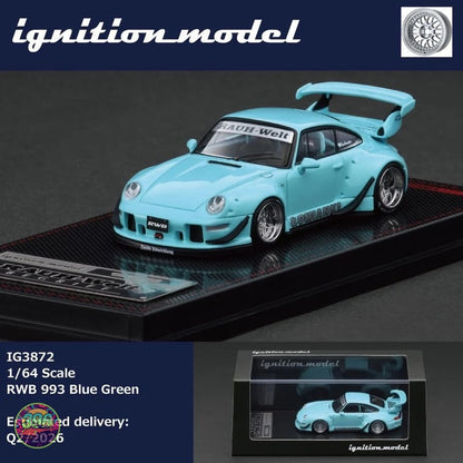 Ignition Model - RWB Porsche 993 in Tiffany Blue – 1:64 Ignition Model Diecast Model