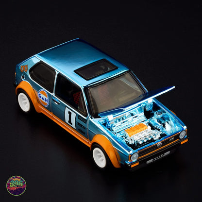 [PREORDER] Hot Wheels RLC - 1976 Volkswagen Golf Mk1 GTI Gulf Livery – 1:64 Hot Wheels Diecast Model