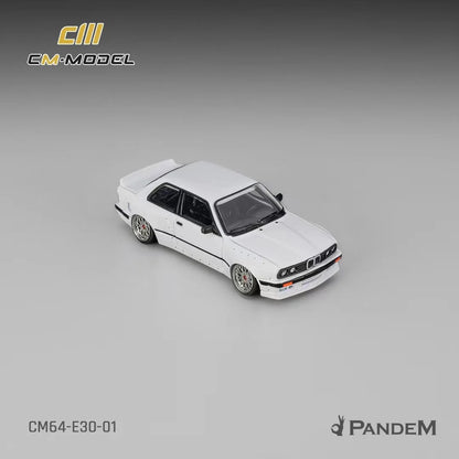 CM Model - BMW E30 M3 White with Two Wheel Styles – 1:64 CM Model Diecast Model CM64-E30-01