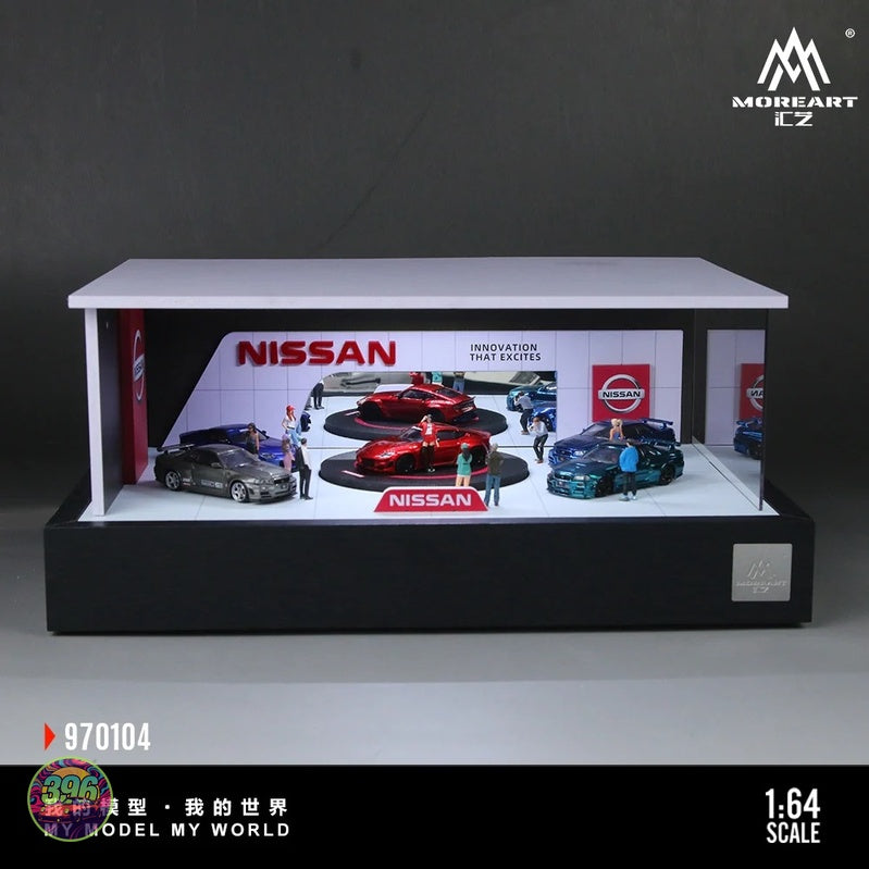MoreArt - Nissan Showroom Diorama Display – 1:64 MoreArt Diorama Model