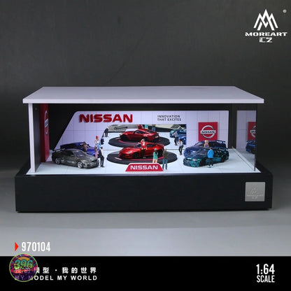 MoreArt - Nissan Showroom Diorama Display – 1:64 MoreArt Diorama Model
