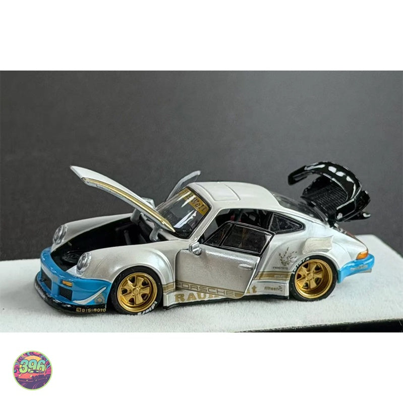 [PREORDER] PGM - RWB Porsche 930 Rauh-Welt Begriff in White & Blue – 1:64 PGM Diecast Model